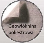 Geowłóknina poliestrowa GEOLAM 500 g/m2 rolki 4m x 50m