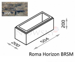 Bloczek Roma Horizon BH20 50,4/20/20 kolor piryt / Joniec