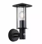 Lampa elewacyjna z czujnikiem ruchu E27, IP44 327x210x173 kolor ciemnoszary