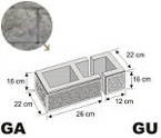 Bloczek łupany Gorc L GA+GU 26+12x22x16 kolor alaska/ Joniec